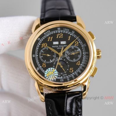 JH Swiss Copy Patek Philippe Perpetual Calendar Chronograph Yellow Gold 5270E Watch